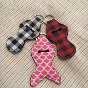 Keychain lip “stuff” carriers